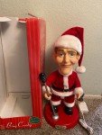 🐞 VTG 2002 BING CROSBY Santa Claus GEMMY Pop Culture Singing Animated Figure