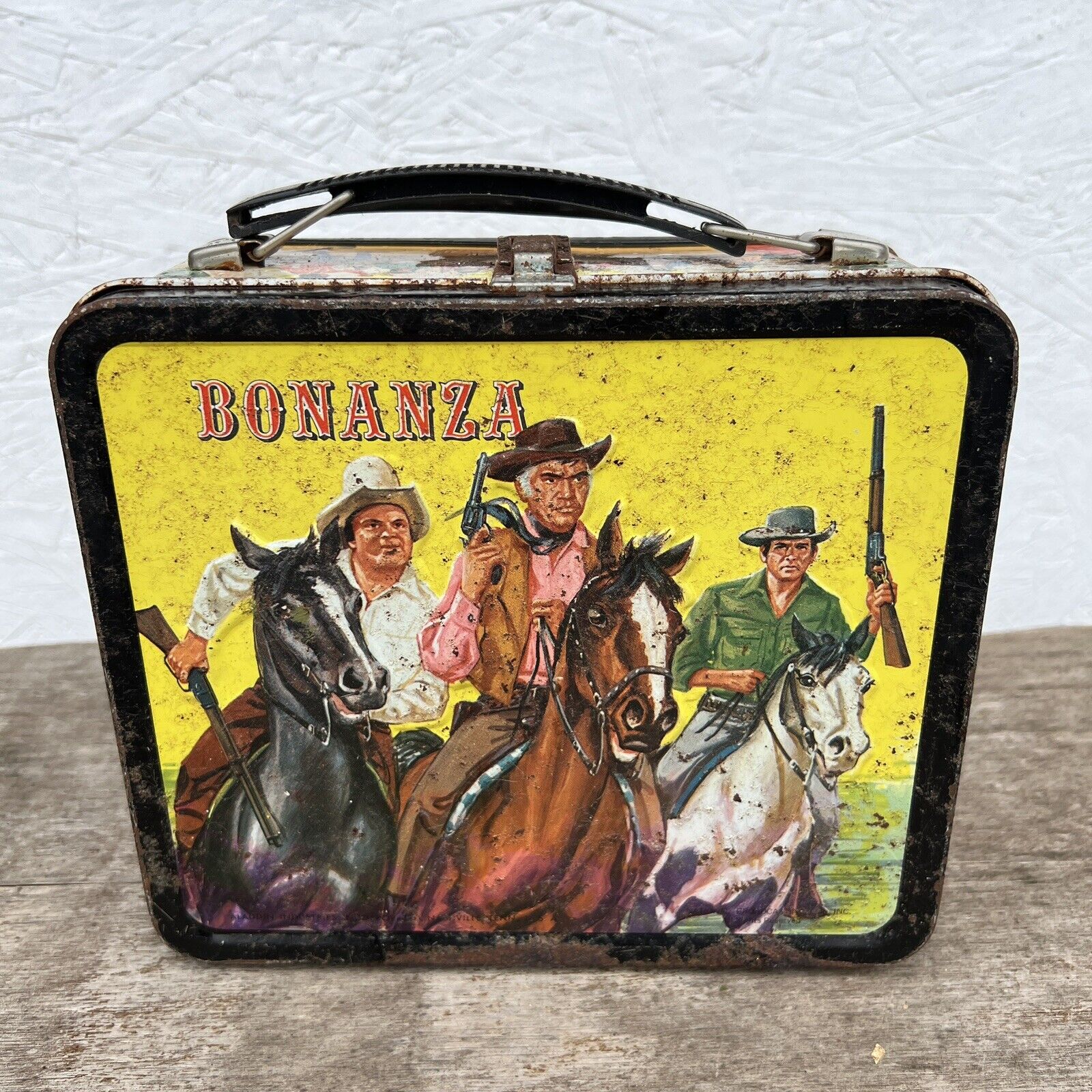 1968 Bonanza Western Cowboy Metal Lunchbox