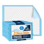 Super Absorbent Disposable Bed Pads - 50 Count