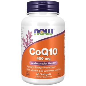 NOW Foods CoQ10 400mg Softgels for Prostate Health