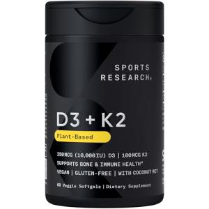 Vegan D3 10,000 IU with K2 Softgels