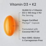 Vegan D3 10,000 IU with K2 Softgels