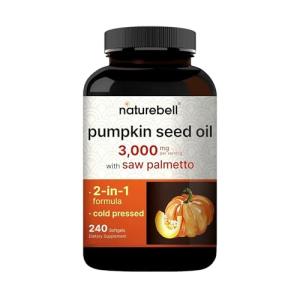 NatureBell Pumpkin Seed Oil with Saw Palmetto 240 Softgels