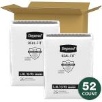 Depend Real Fit Men’s Incontinence Underwear, 52 Count