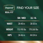 Depend Real Fit Men’s Incontinence Underwear, 52 Count