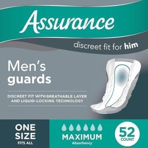 Men's Maximum Absorbency Guards, 52 Count