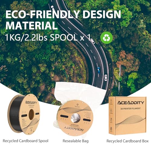 Aceaddity PLA+ Filament 1.75mm, Stronger and Tougher 3D Printer