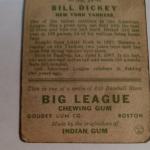1933 Goudey Bill Dickey Yankees Rookie Card
