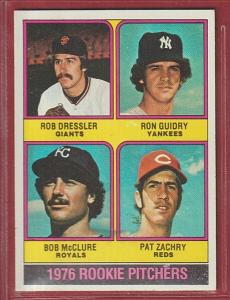 1976 Topps Ron Guidry Rookie Pitchers Card