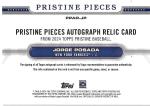 2024 Topps Pristine Jorge Posada Auto Card