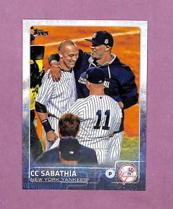 CC Sabathia 2015 Topps SP Photo Variation Card