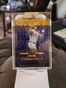2003 Jason Giambi Topps Finest Gold X-Fractor