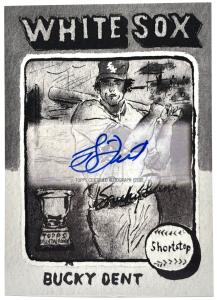 2024 Topps Bucky Dent Autograph Grayscale /49
