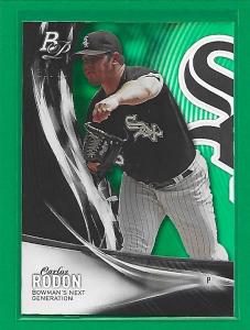 2016 Bowman Platinum Carlos Rodon Green 32/99