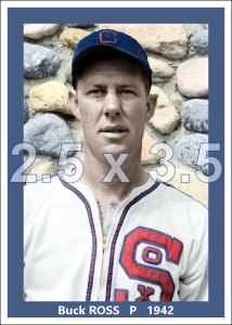 Buck Ross 1942 Chicago White Sox Colorized Print