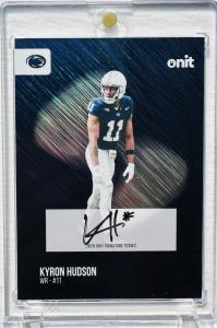 Kyron Hudson 2025 Auto Shimmer Penn State Card