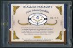 Rogers Hornsby 2011 Playoff Prime Cuts Jersey Card
