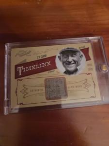 2012 Panini Prime Cuts Ty Cobb Game Worn 23/25