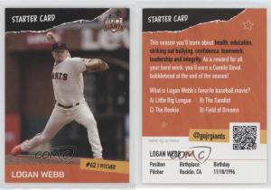 2024 Logan Webb Junior Giants Reward Cards