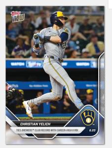Christian Yelich 8 RBI Career Highlight Card