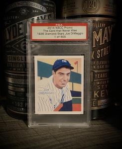 Joe DiMaggio 2014 PSA Bookend 01/500 Card