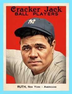 Babe Ruth NY Yankees Custom Art Card