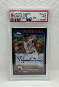 2024 Topps Chrome Mariano Rivera Auto Black Refractor