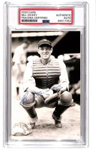 Bill Dickey Signed Autograph Postcard PSA/DNA