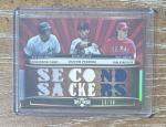 Pedroia Kinsler Triple Auto Relic /36 2011 Topps