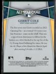 2023 Topps Gerrit Cole All-Star Card #18