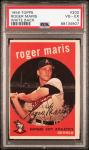 1959 Topps Roger Maris #202 White Back Card