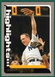 David Cone 2000 Topps #217 Yankees Highlights Card