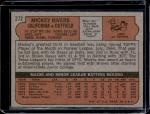 1972 Topps Mickey Rivers Rookie Card #272