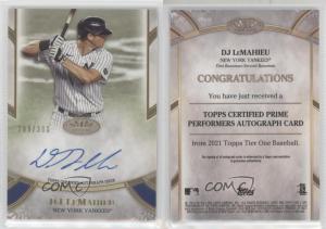2021 Topps Tier One DJ LeMahieu Auto /300