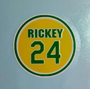 2025 Rickey Henderson Athletics Tribute Vinyl Sticker
