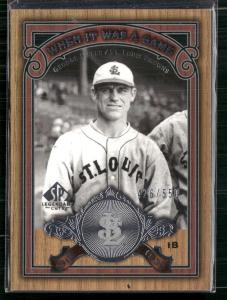 2006 SP Legendary Cuts George Sisler Silver Card