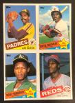 1985 Topps Henderson Davis Baseball Uncut Card Panel