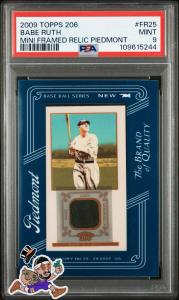 2009 Topps 206 Babe Ruth Framed Relic Card