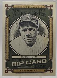 Babe Ruth Rip Card 01/25 Allen and Ginter