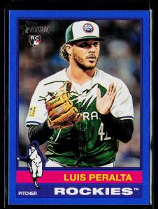 2025 Topps Heritage Blue Border Parallel Set