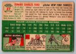 1954 Topps Whitey Ford Yankees Card