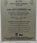 Babe Ruth Rip Card 01/25 Allen and Ginter