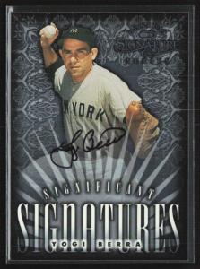 Yogi Berra 1998 Donruss Auto Card /2000