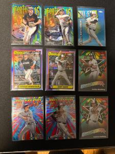 2025 Topps Chrome Orioles Insert Set - 9 Cards