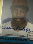 2024 Topps Heritage Willie Randolph Autograph Card