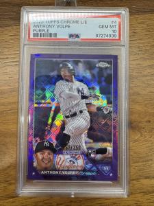 2023 Topps Chrome Anthony Volpe Purple Logofractor #4