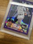 2023 Topps Chrome Anthony Volpe Purple Logofractor #4