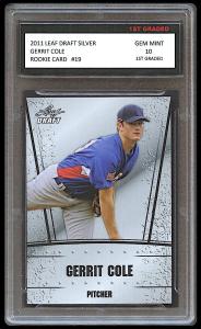 Gerrit Cole 2011 Leaf Draft Silver Rookie Card