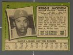 1971 Topps Reggie Jackson #20 Oakland Athletics