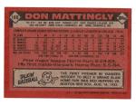 Don Mattingly 1986 Topps Card #180 Yankees